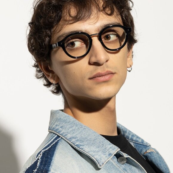 Valentino V-ESSENTIAL-IV VLX-132D AF Eyeglasses Brown 46mm Round Frame - Picture 3 of 11